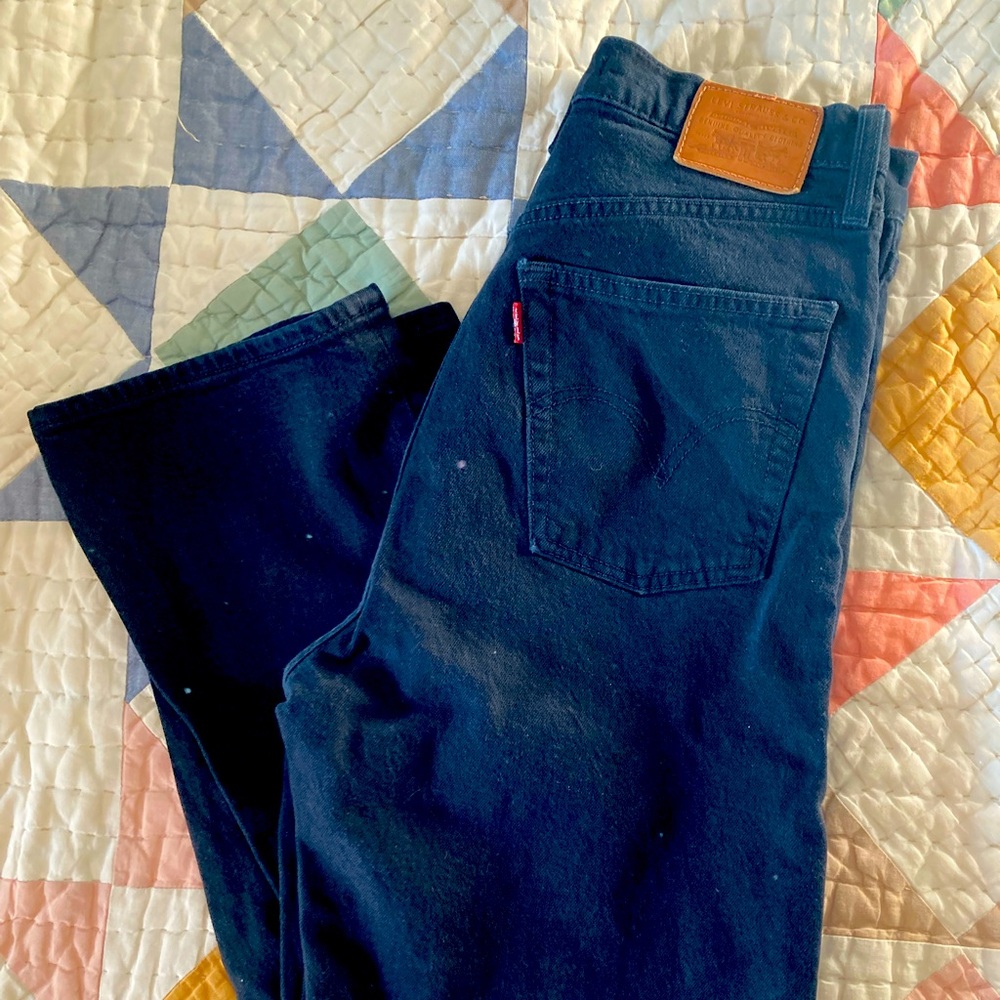 Levis ribcage jeans, black, size 27